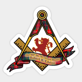 The 166th Grand Master of Rhode Island Sticker